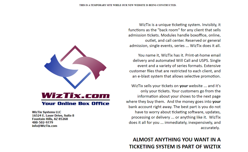 WizTix Screenshot 1