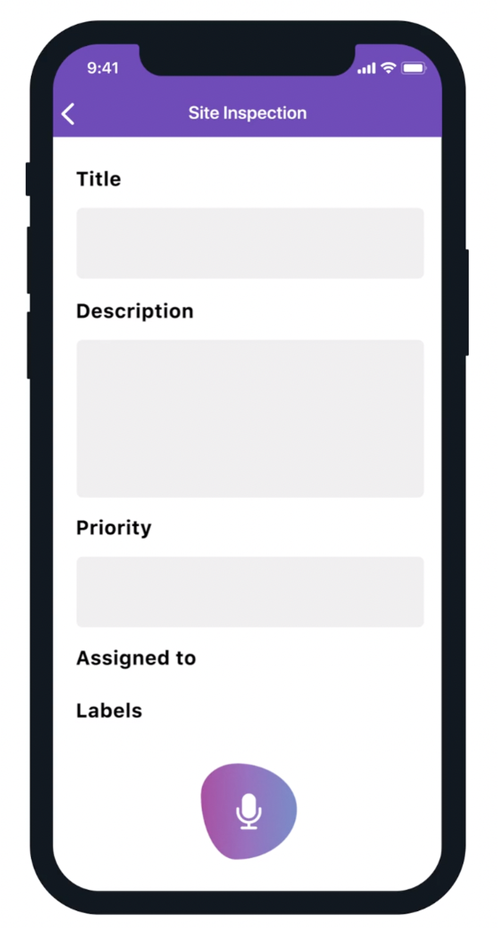 Site inspection form