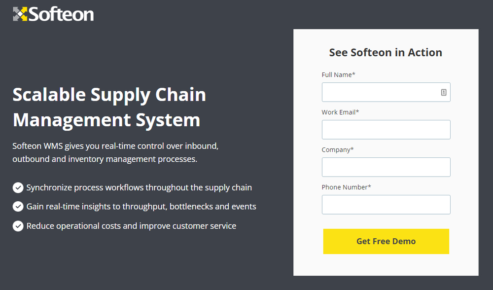 Softeon Warehouse Management System (WMS) Screenshot 1
