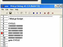 WndLpt - Playing the Script with Debug window