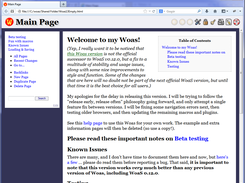 A user written page in Firefox