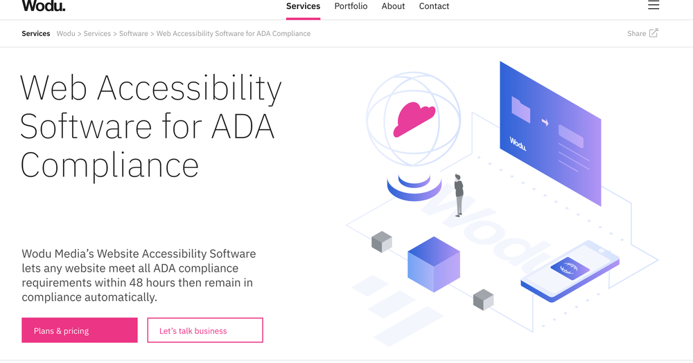 Wodu Website Accessibility Software Screenshot 1
