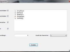 Wogux (Schlanker PWD-Generator für Windows) Screenshot 1