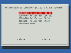 Wolf3dLinuxLauncher Screenshot 1