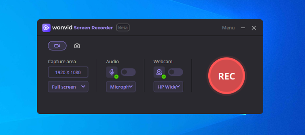 Wonvid Screen Recorder Screenshot 1