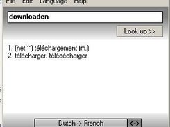 Main screen of the dictionary