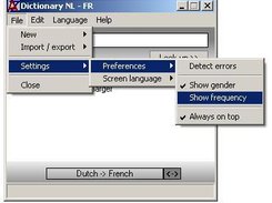Showing the frequency of the translated term