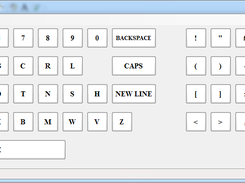 The DVORAK Virtual Keyboard within the application