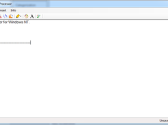 The Basic Word Processor User Interface