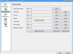 Font and Color setting in Preferences page