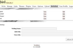 Switcher for switching between Wordform weblogs on same DB
