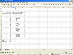 Sample Output of the program as an  MS Excel File