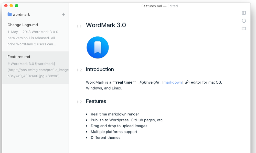 WordMark Screenshot 1
