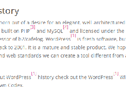 Elegant WordPress Footnote Symbol