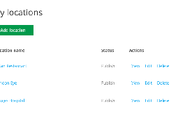 Multi Location Map User Dashboard