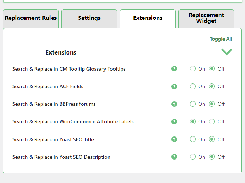 Extensions Settings