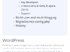 A Table of Content Section on the Post Header