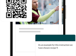 Share with colleagues across teams, lines, and sites with QR codes, NFC, or through your existing tech stack. 