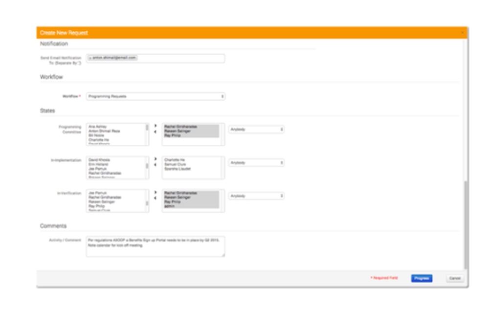 SES Workflow Management Screenshot 1