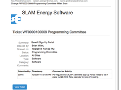 SES Workflow Management Screenshot 1