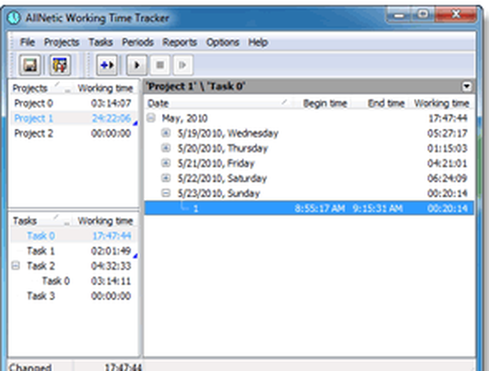 Working Time Tracker Screenshot 1