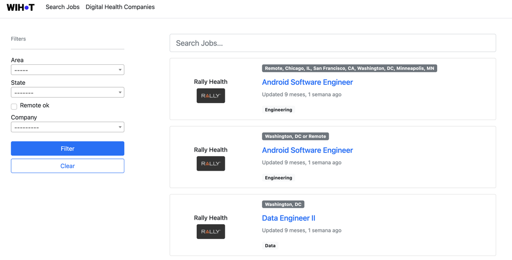 WorkInHealthTech Screenshot 1