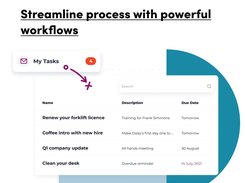 Streamline HR process with workflows and reminders