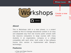 workshops_project Screenshot 2