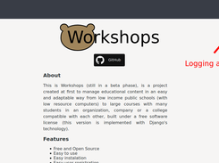 workshops_project Screenshot 1