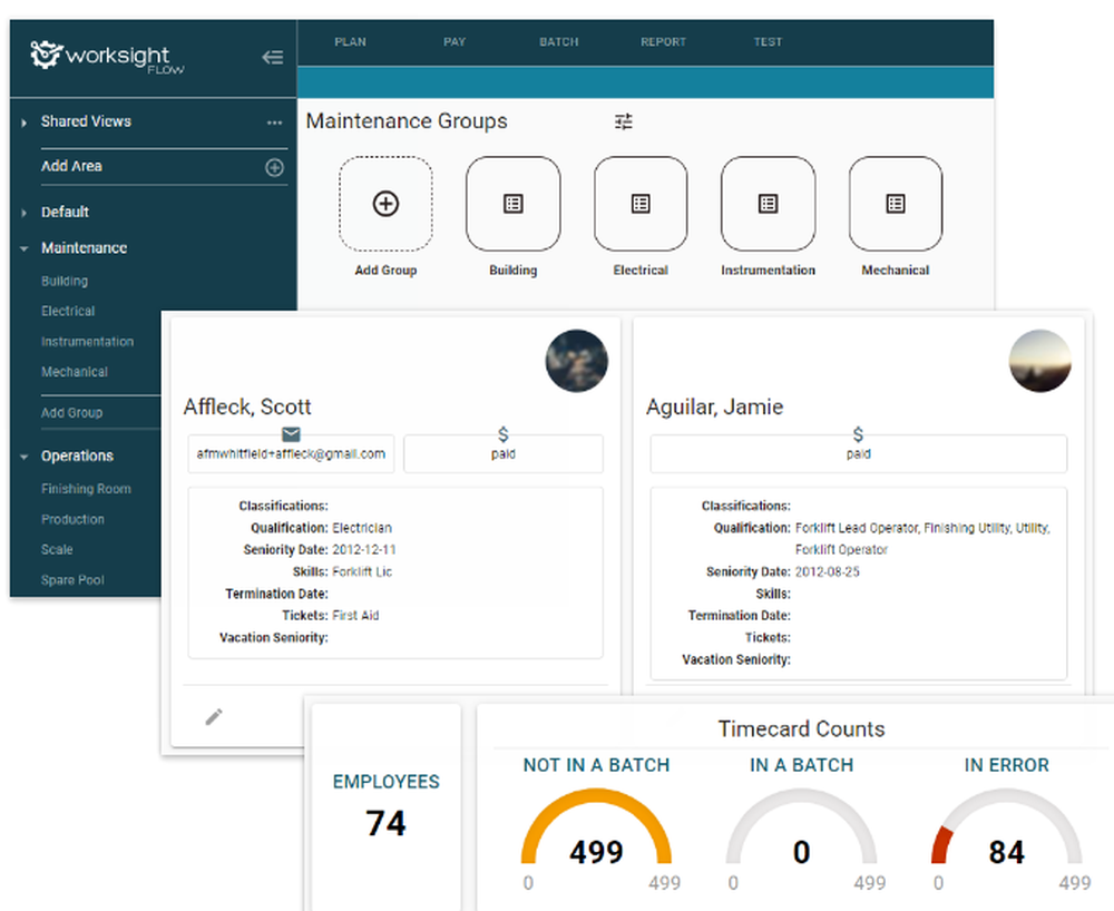 WorkSight Scheduler Screenshot 1