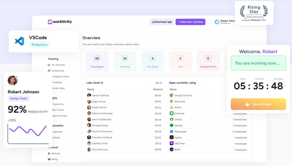 Worktivity Screenshot 1