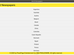 Ubuntu - Country List