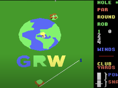 The MSDOS game running with a hole edited with the editor. 