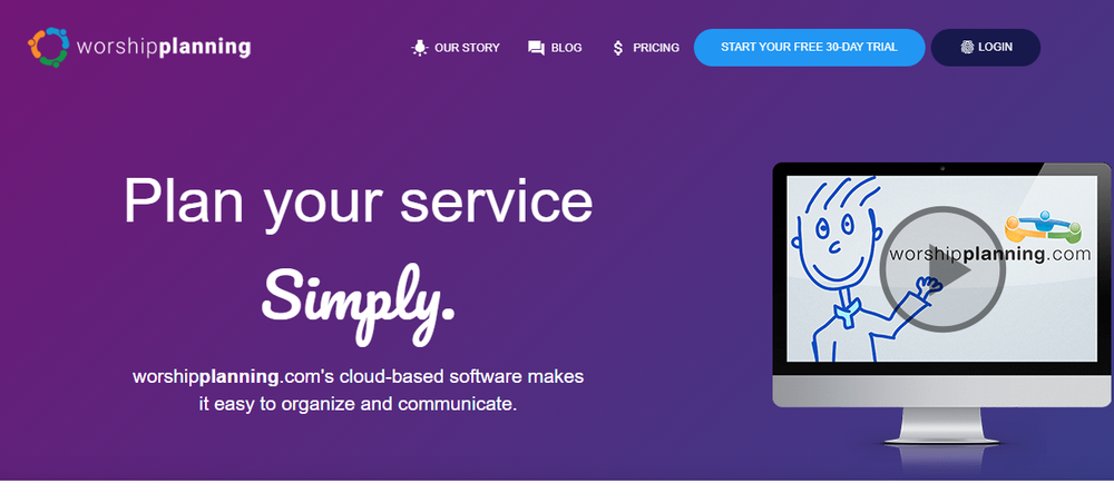 WorshipPlanning.com Screenshot 1