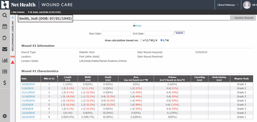 Net Health Wound Care Screenshot 1