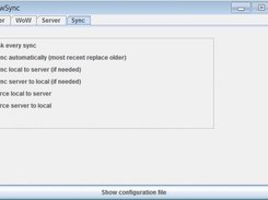 WowSync synchronization options