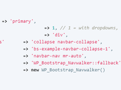 WP Bootstrap Navwalker Screenshot 1