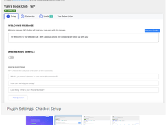WP-Chatbot Screenshot 2