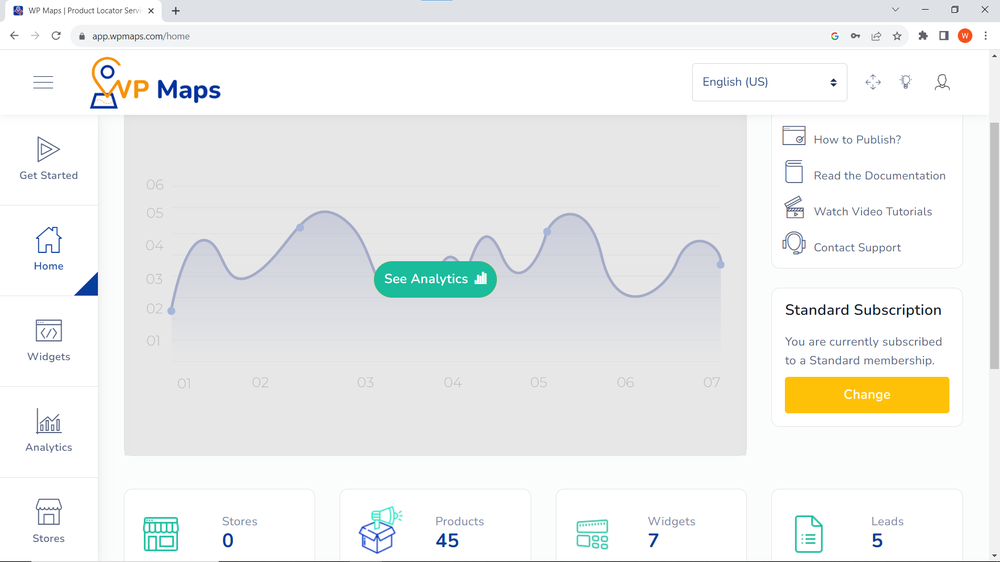 WP Maps dashboard is a powerful and easy-to-use interface that allows businesses to manage their store locator widgets, track analytics, and customize their maps.