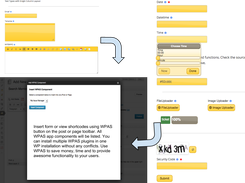Use WPAS button to insert forms and views shortcodes in a post or page.