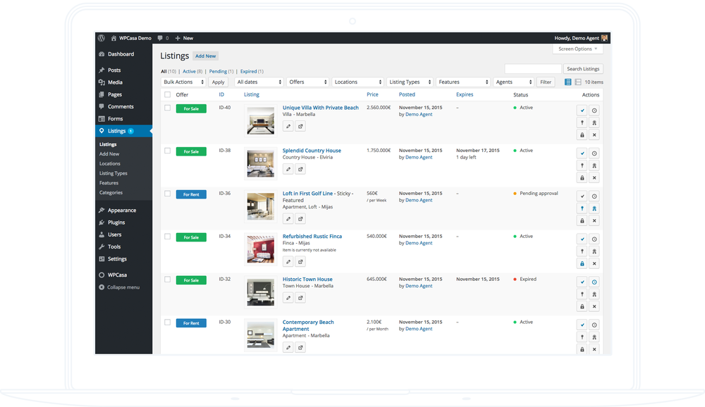 WPCasa Screenshot 1