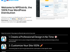WPDistrib pack Home page