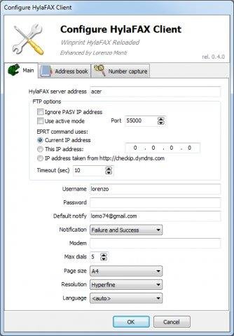 Winprint HylaFAX Reloaded screenshot