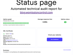 Public Status Page