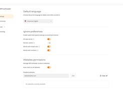 WProofreader admin panel — Settings