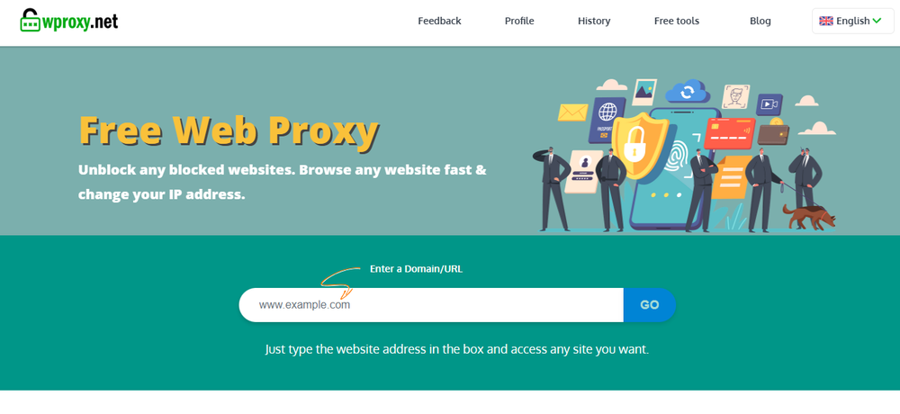 Wproxy.net Screenshot 1