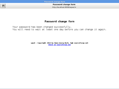 Password changed