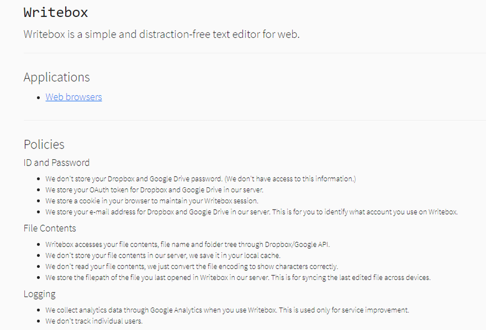 Writebox Screenshot 1