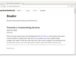 WriteFreely Screenshot 1