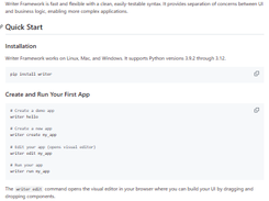 Writer Framework Screenshot 1
